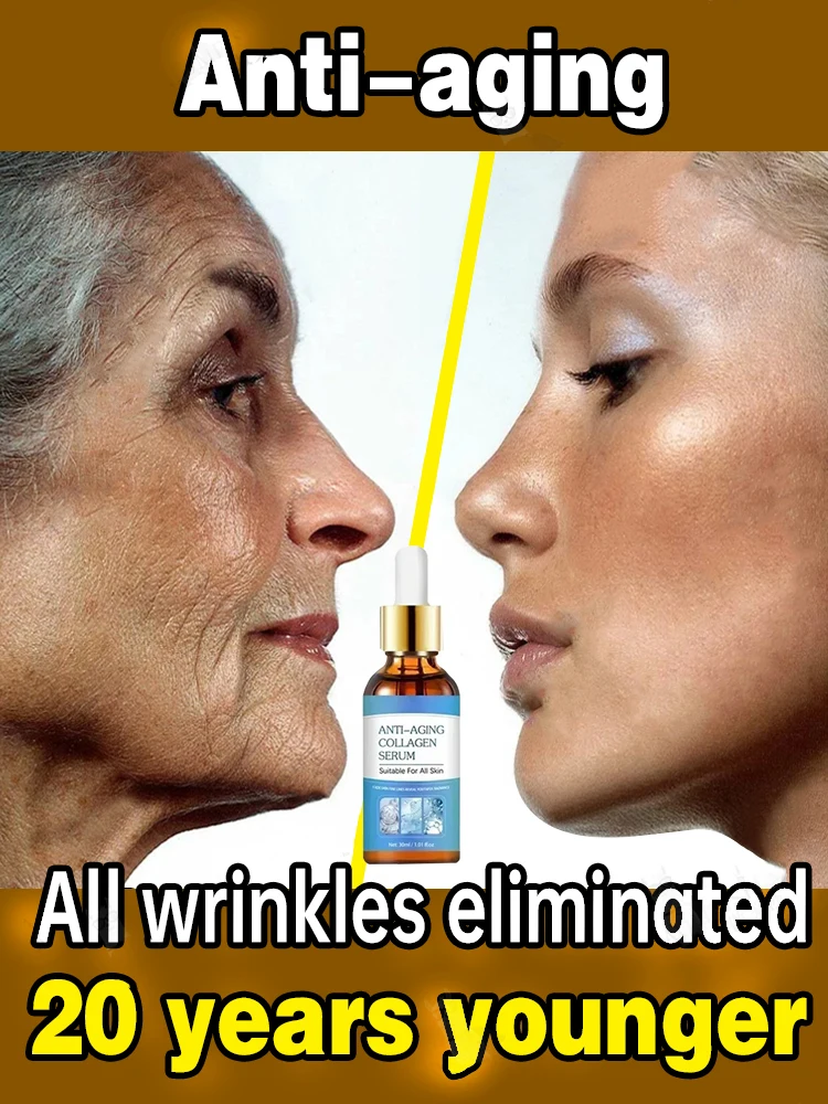 Fade Face Lines Anti Wrinkles for Women Lifting Firming Facial Skin Care Anti-aging Serum Collagen Boost Neck Wrinkle Remover
