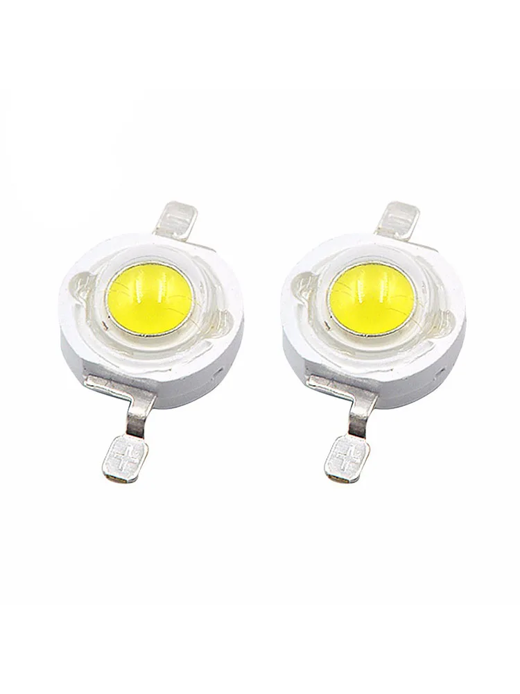 50pcs 1W 3W FULL Power led LED 3V fari a diodi emettitori di luce LED di potenza per faretto da incasso lampadina LED fai da te