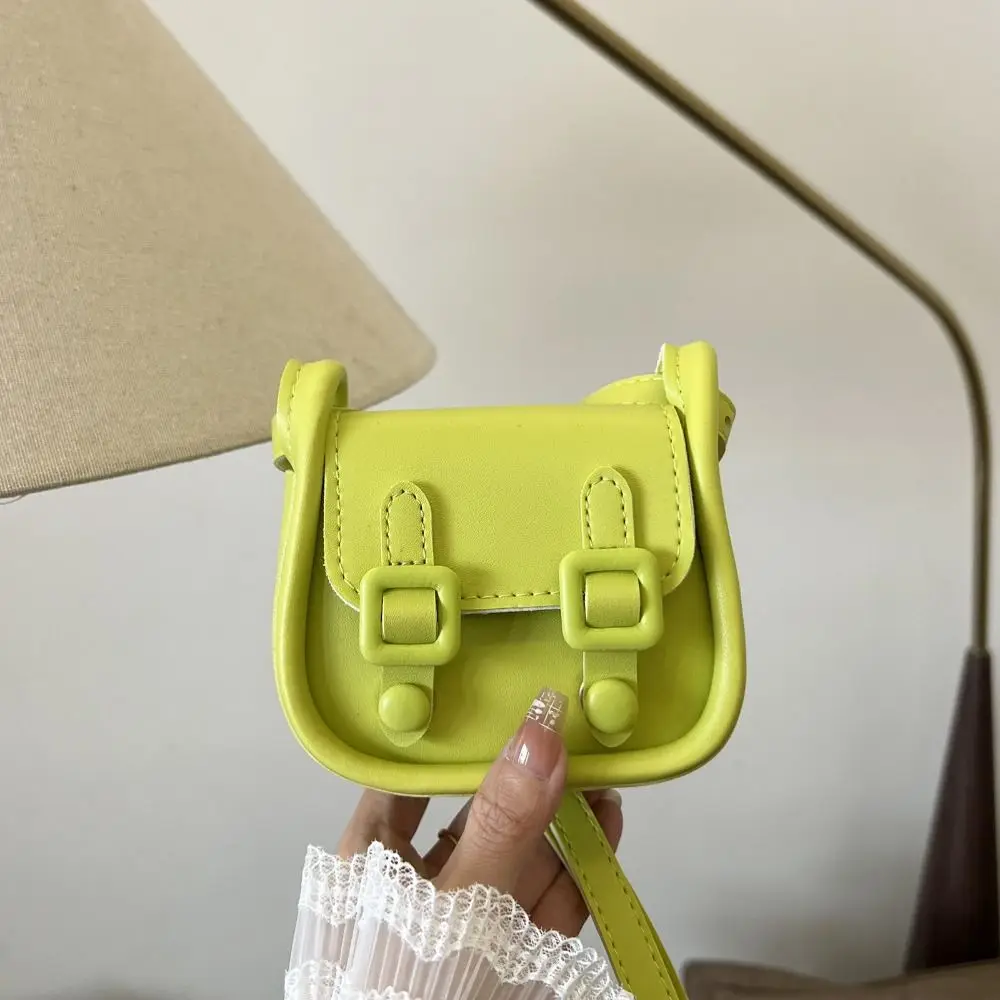

Casual Solid Color Mini Saddle Bag PU French Fashion Brand Crossbody Bag Small Square Bag Square Shoulder Bag Women