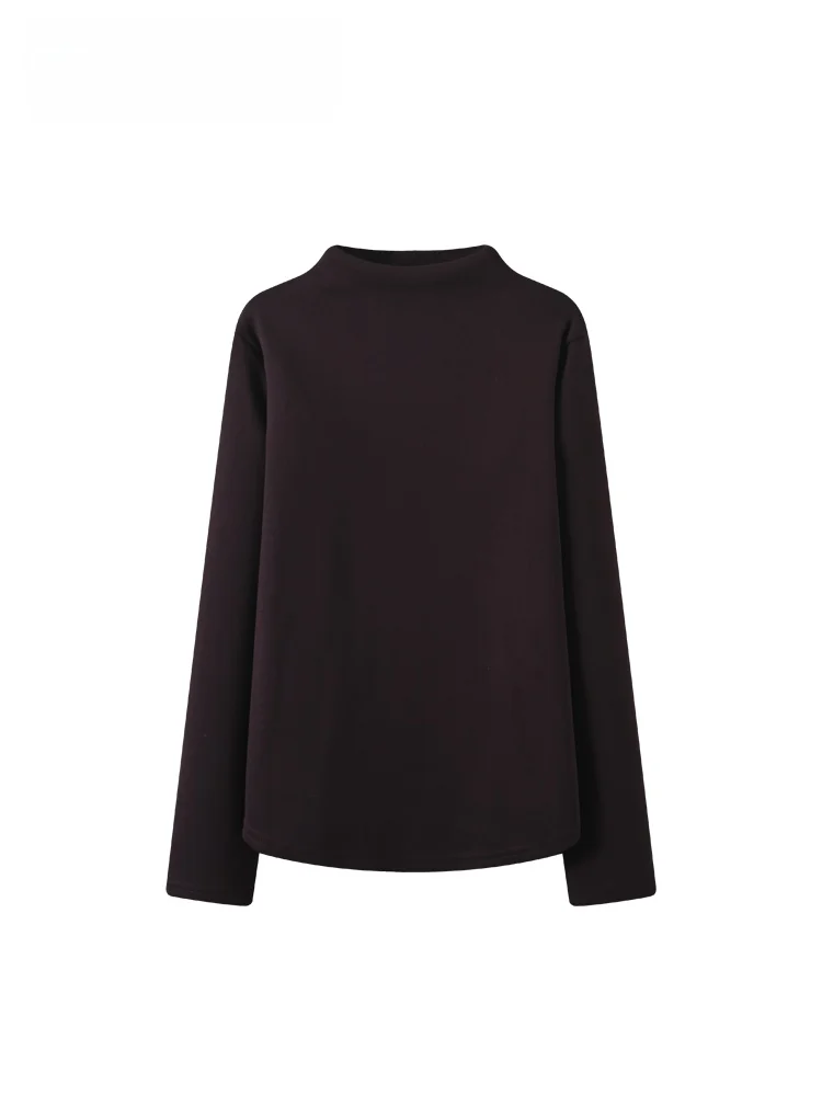 

CaraCLUB plus Size f High Collar Long Sve Women's Inner Wear Casual Loose Fit Base irt Autumn Winter New Sle Slimmi...