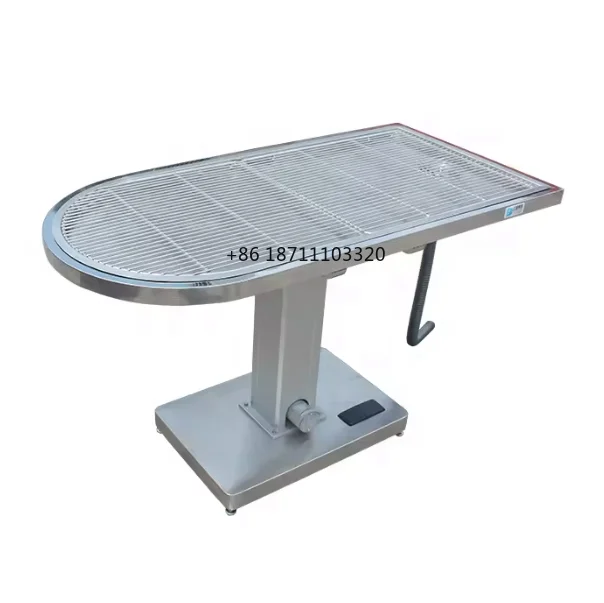 USMILEPET Adjustable Stainless Steel Veterinary Surgical Pet Treatment Table for Animal Electric Lifting Disposal Platform