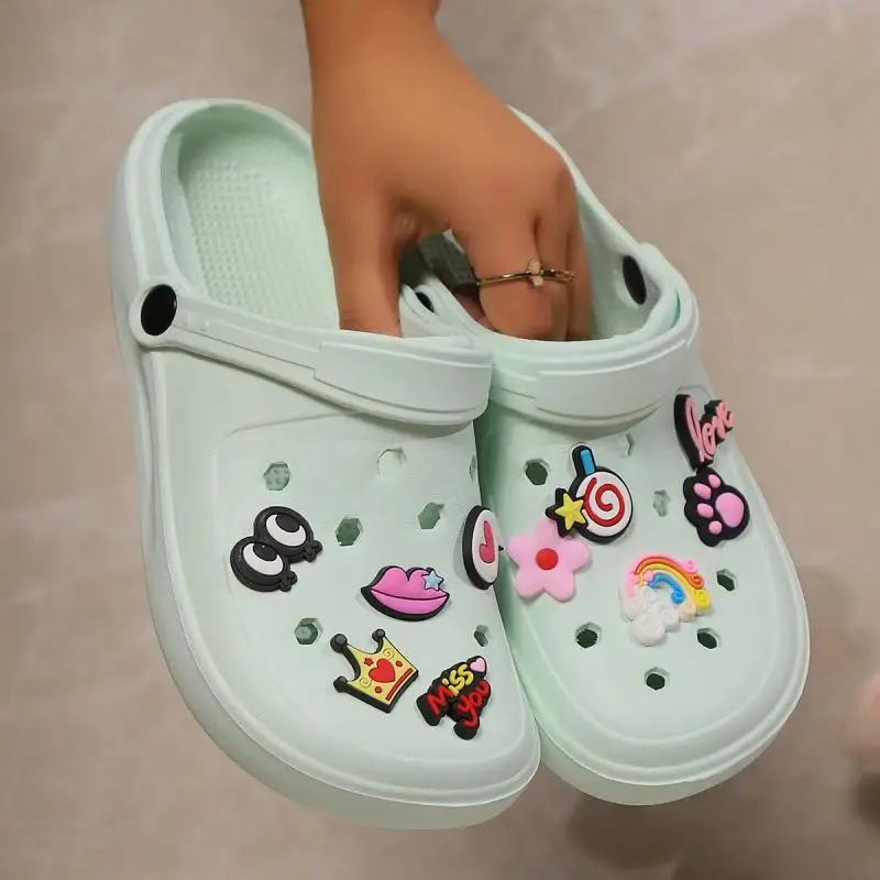 Women's Platform Clogs, Designer Flat Sandals For Home, Beach & Indoor Summer Casual_voghion.com
