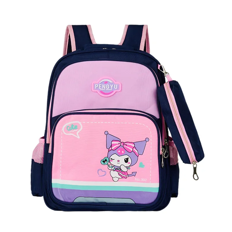 حقيبة ظهر جديدة للأطفال من كورومي بسعة كبيرة، حقيبة خفيفة مريحة قابلة للتنفس، حقيبة طالب من النايلون على شكل شخصية أنيمي #2