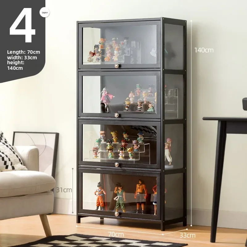 Figure Storage Box Living Room Floor-to-ceiling Lego Blind Box Display Cabinet Home Storage Locker Toy Model Display Stand view 6