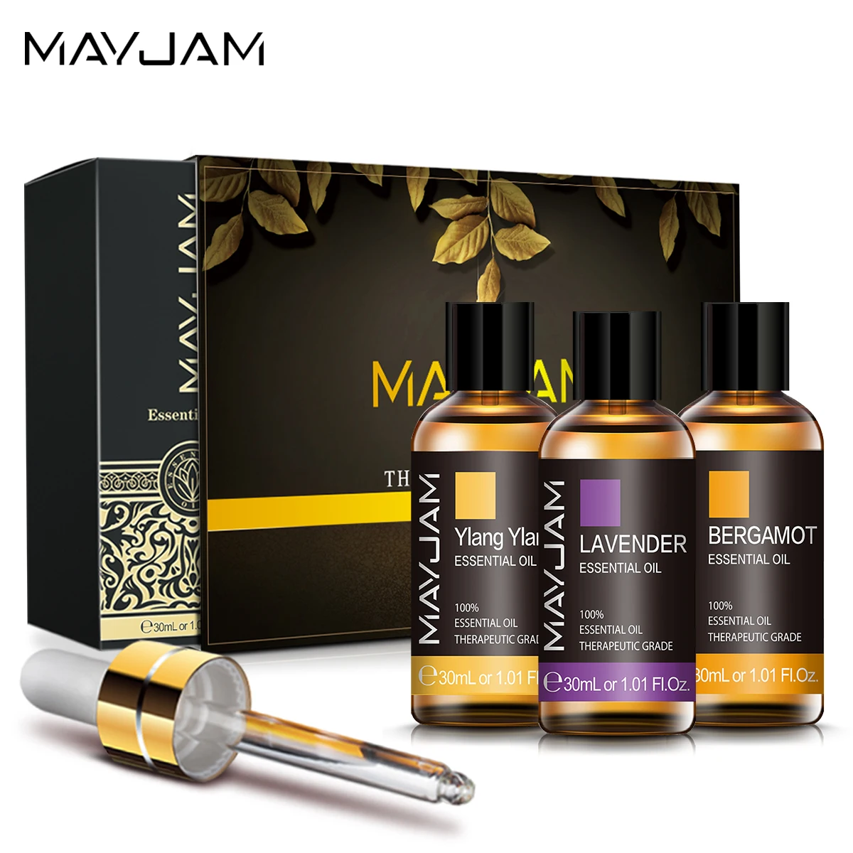 3PCS MAYJAM Essential Oils For Candle Making 30ml Massage Oil Pure Natural Fragrances Lavender Bergamot Ylang Ylang Sweet Orange