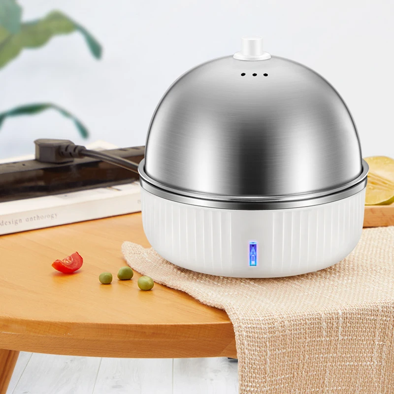 Mini cuiseur à œufs électrique 3 en 1, minuteur Y-ZDQ2 en acier inoxydable, autocuiseur à vapeur pour petit déjeuner