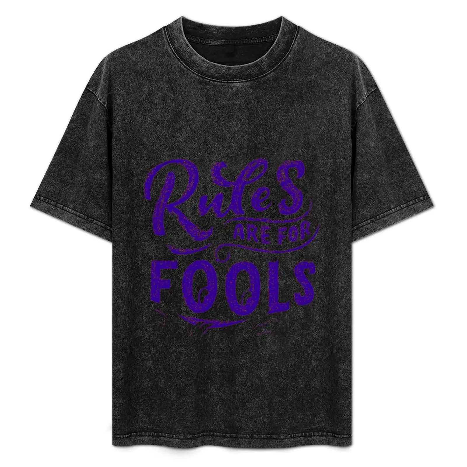 

Rules are for fools text arts of calligraphy and lettering T-Shirt Breathable Mesh Panel T-Shirt