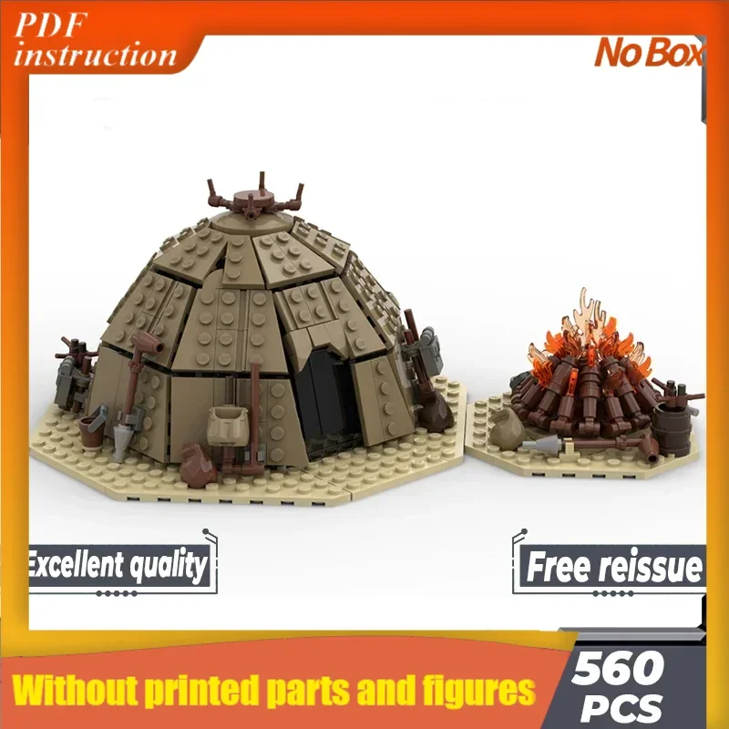 

Moc Building Bricks Звезда Фильм Модель Raider Палатка-Костер Село Технология Модульные Блоки Подарочная Игрушка DIY СборкаРождество