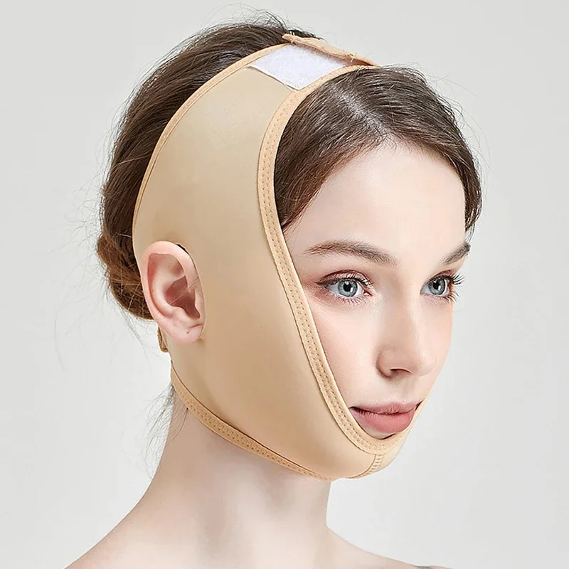 Women Slimming Chin Cheek Slim Lift Up Mask V Face Line Belt Anti Wrinkle Strap Band Facial Beauty Tool Face Slimming Bandage