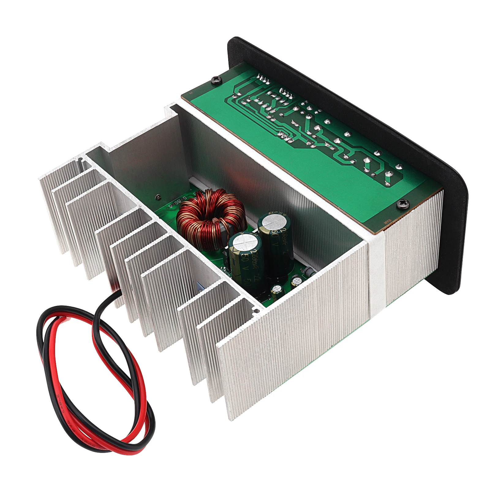 12V 150W Car Audio High Power Amplifier Board for 6 /8 /10 Inch Car Subwoofer with Light, Black Powerful Bass Subwoofer