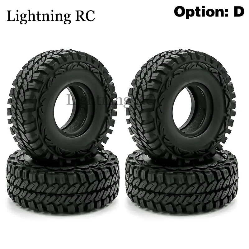 

4pcs 1.9 Inch Rubber Tyre 96-108-115mm For 1/10 Rc Crawler Car Trax Trx4 Axial Scx10 Wraith Rc4wd Yikong Rgt Wrangler 1.9 Wheel