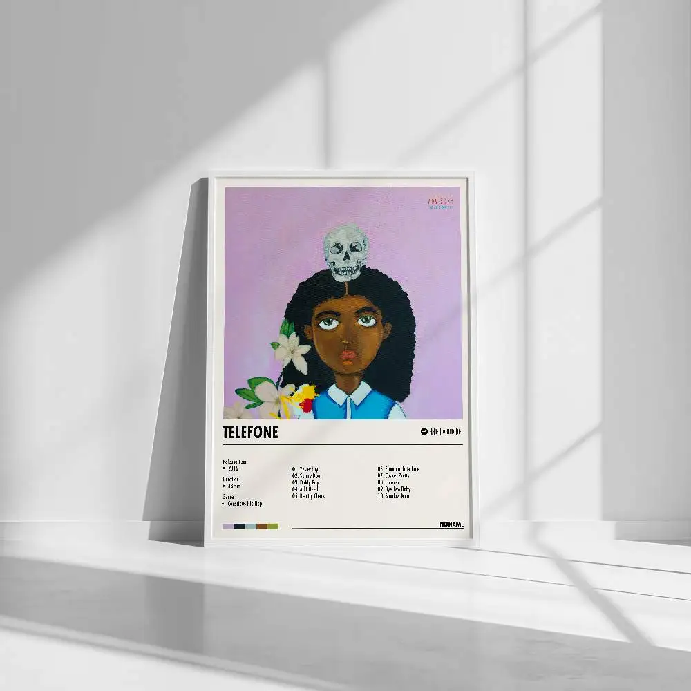 N-Noname ملصق قائمة التتبع غطاء ألبوم الموسيقى يطبع حائط لوح رسم صورة فنية غرفة المعيشة ديكور المنزل