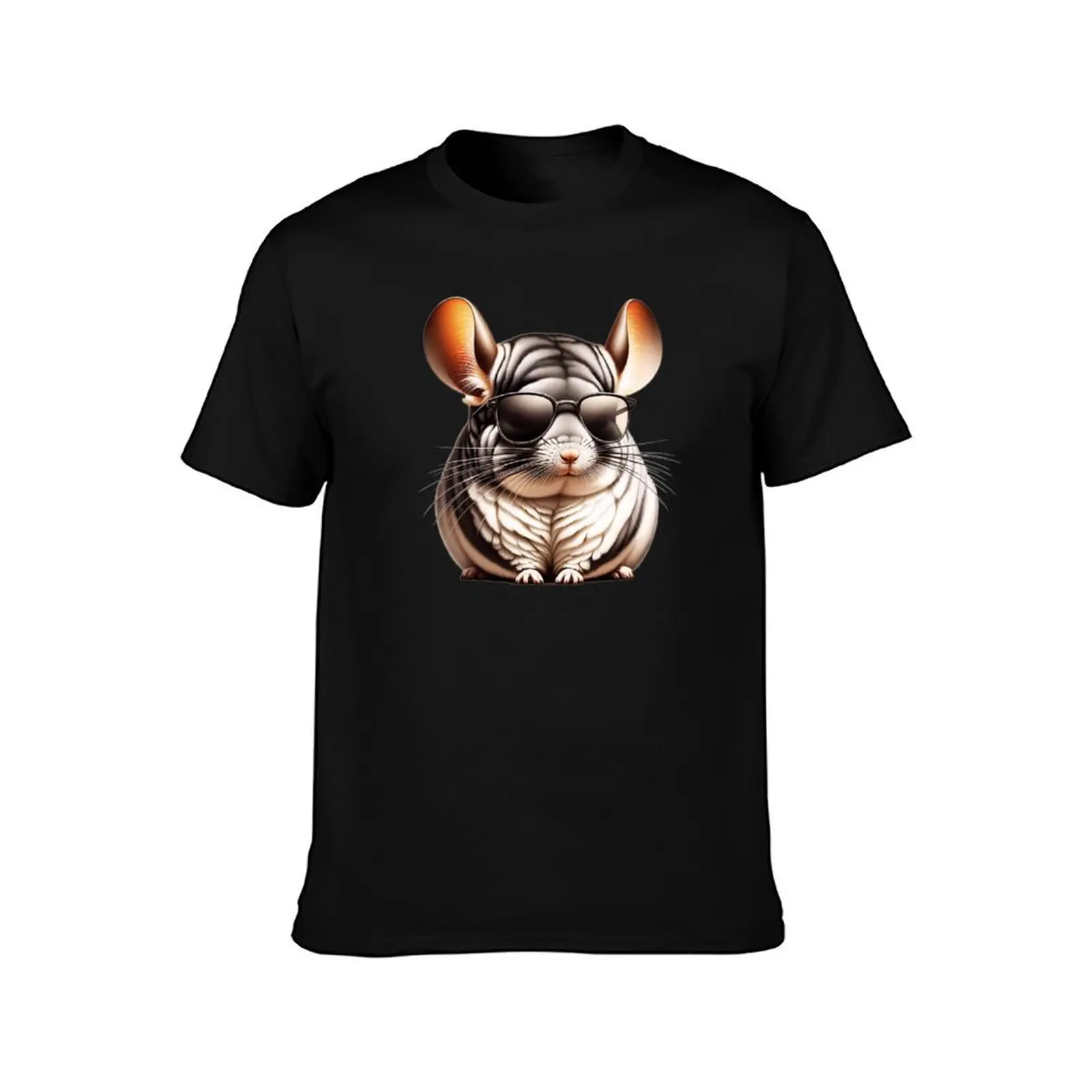 Chinchilla Wearing Sunglasses T-Shirt graphic t shirts graphic t shirt vintage plus sizes for a boy tshirts for men