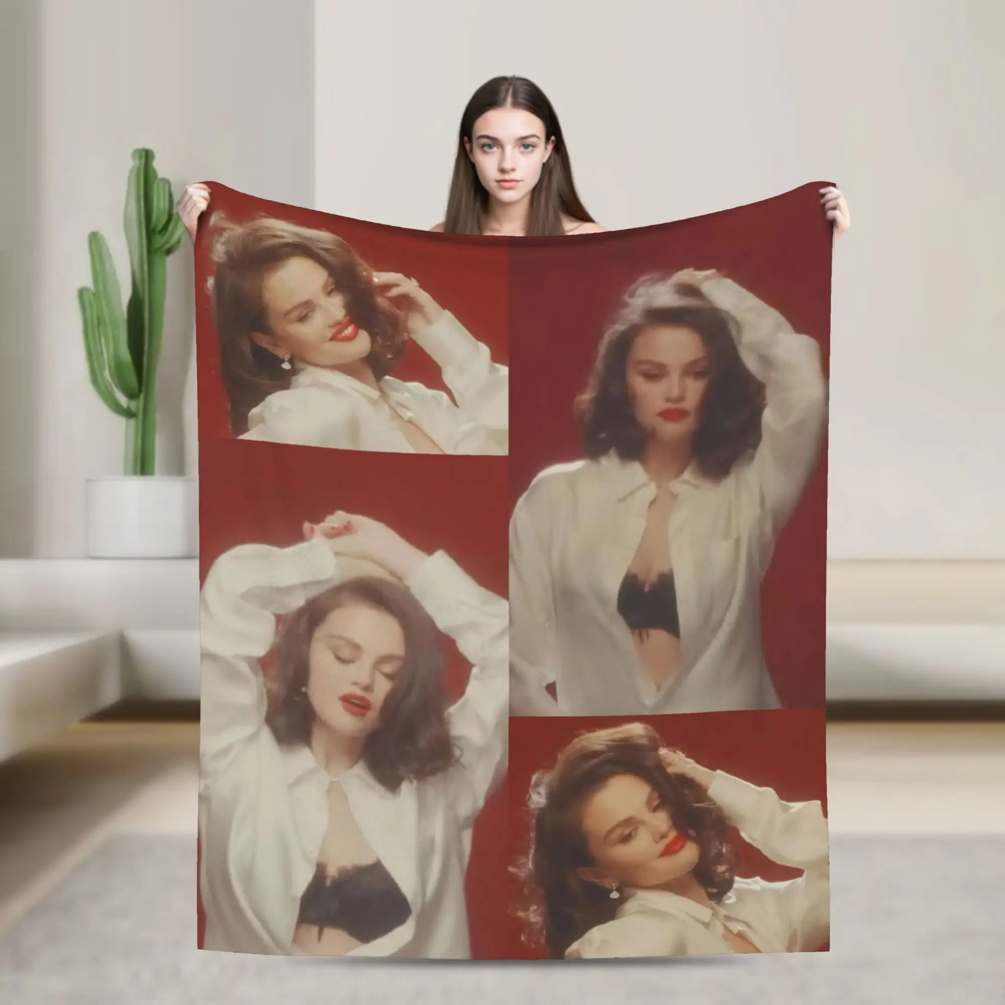 Selenas Gomezs I Said I Love You First Blanket Fleece  Cozy Super Soft Throw Blanket for Bedding Quilt