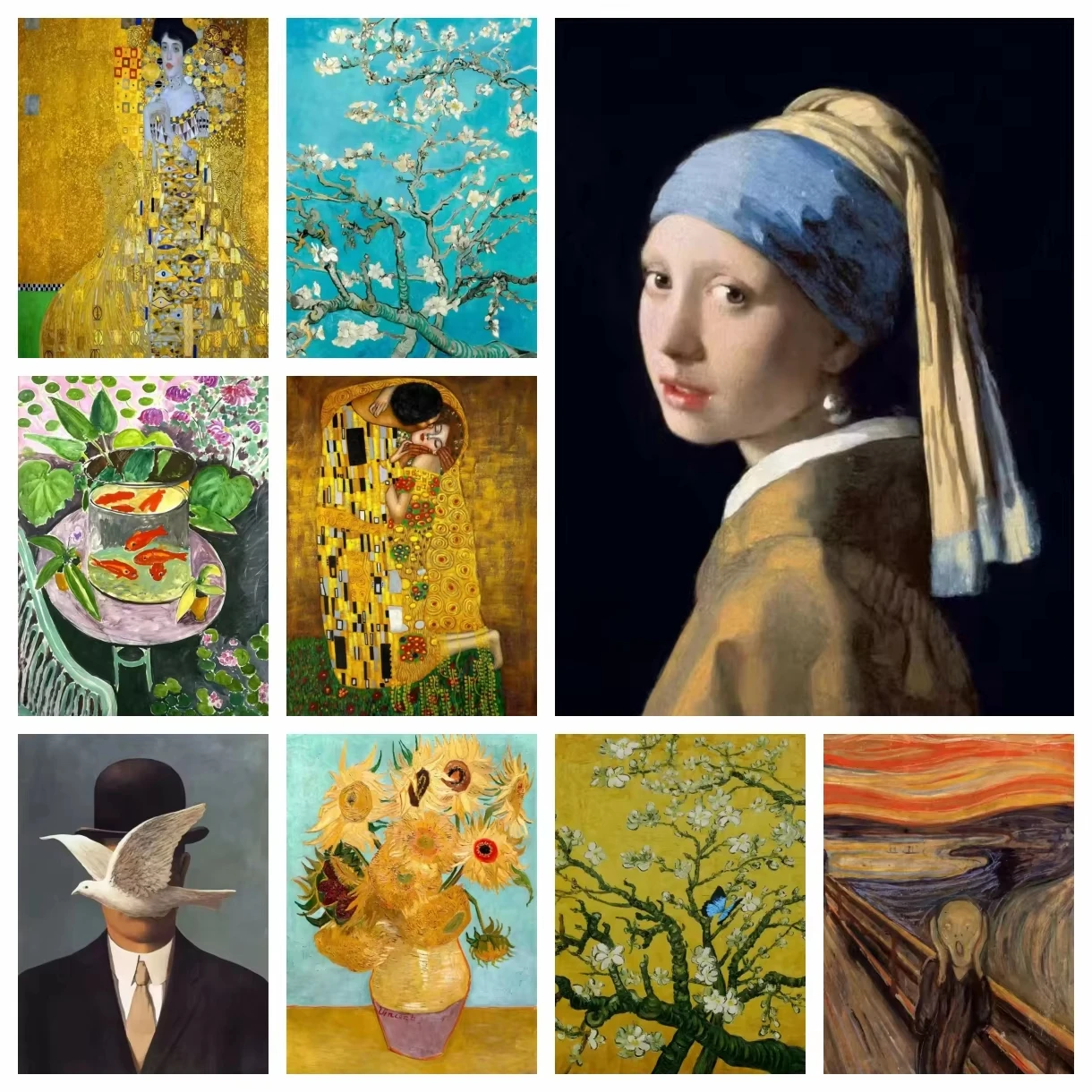 Salvador Dali,Van Gogh,Gustav Klimt Diamond Painting Famous Artist Kits Full Drills Mosaic Cross Stitch Embroidery Home Decor