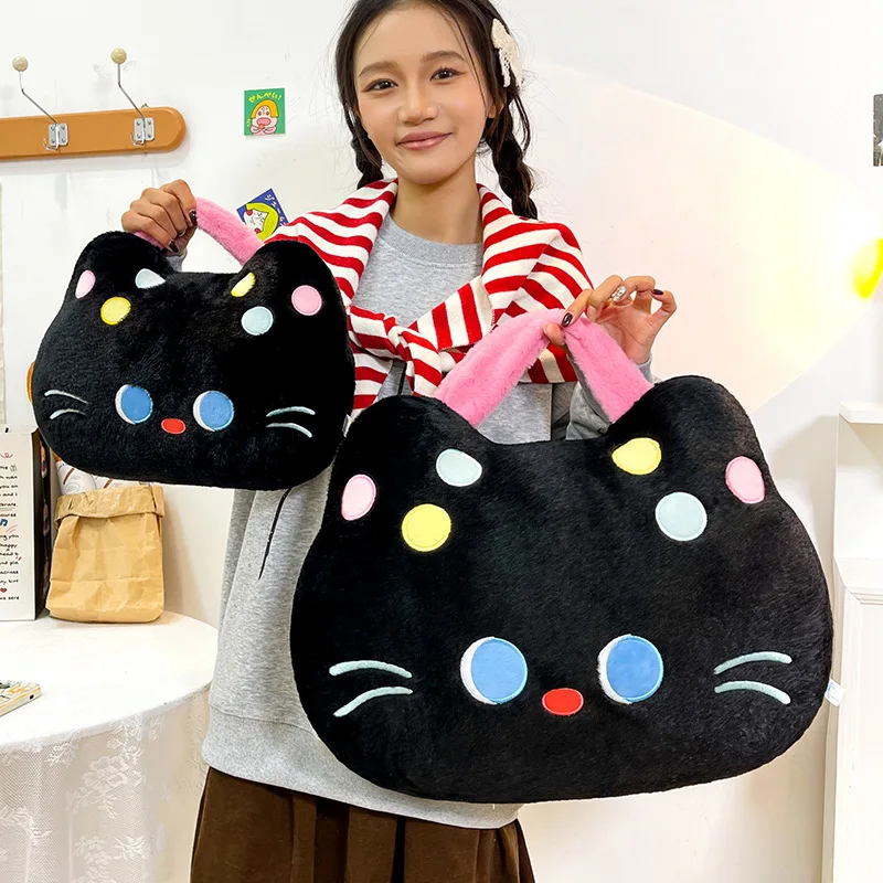 新しいサンリオ黒ハローキティぬいぐるみぬいぐるみ枕子供のための誕生日クリスマスギフトかわいい人形クッションルーム装飾