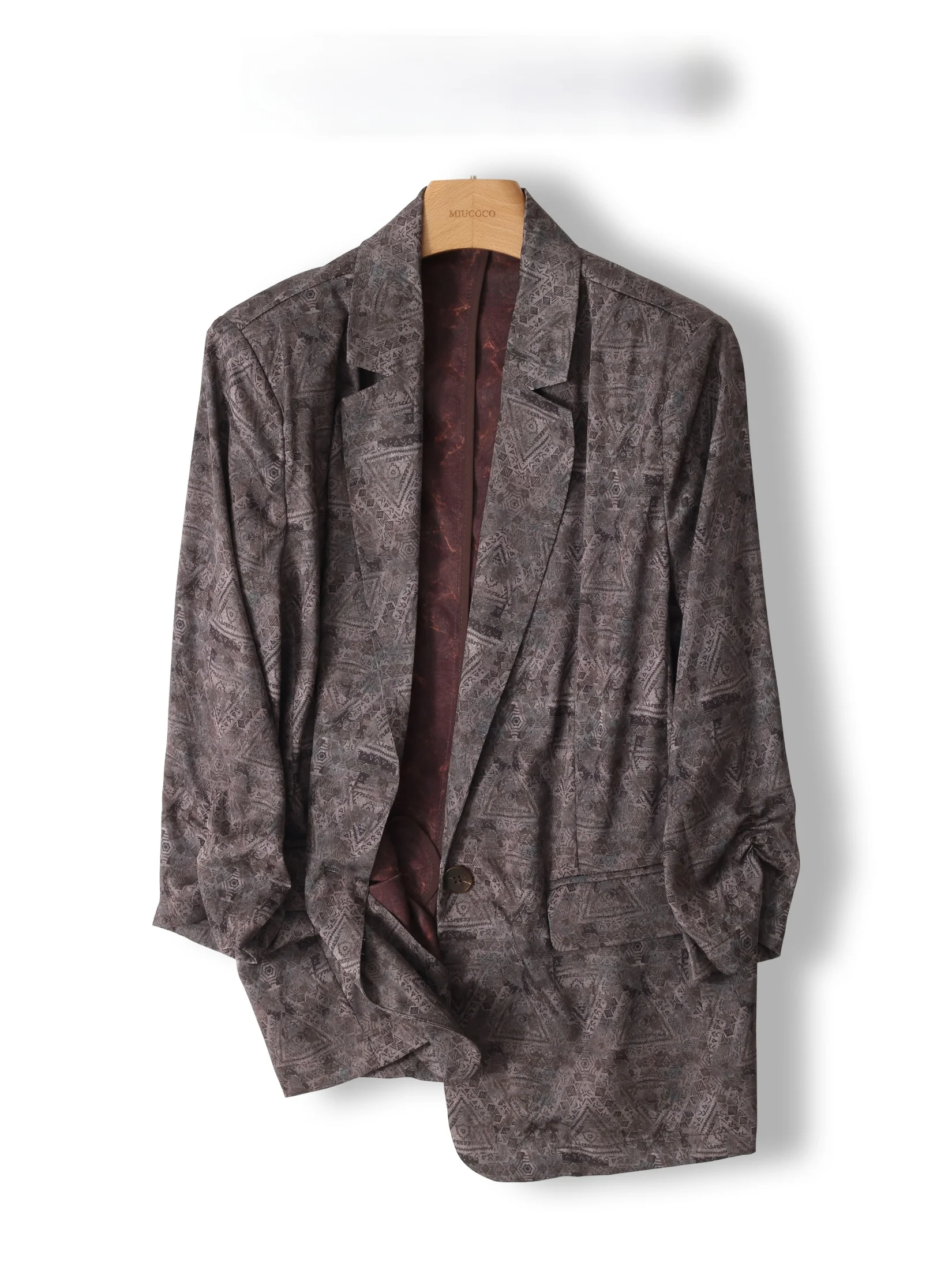 Elegant Floral Embroidery Suit Jacket Women's Casual Loose Fit Original Design Fashionable Outerwear Perfect for Summer