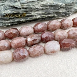 Graduated Large Natural Red Strawberry Quartz Cutting Nugget Beads For DIY Jewelry Making MY231246