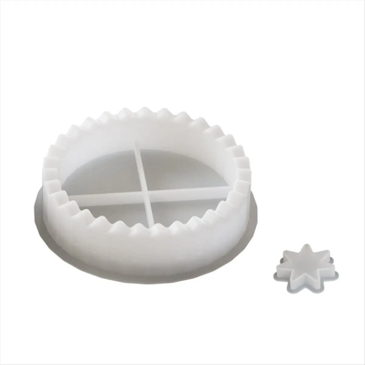 Budget-Friendly-Silicone Advent Wreath,Advent Calendar, Silicone Christmas Silicone Moulds, Star Silicone Mould for Candles