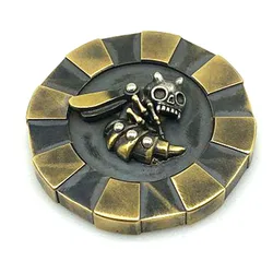 EDC Creative Science Education Metal Bee Skull Brass Jetton Adult Decompression Handy Toys