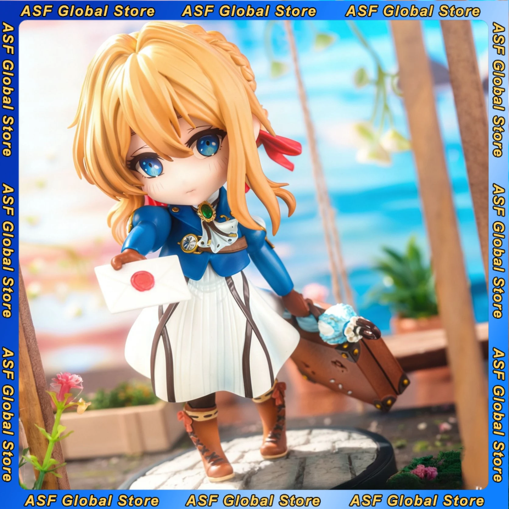 

17 см аниме фигурка фиолетовый Evergarden по периметру ПВХ модель сцена милая красивая статуя девушки украшение для рабочего стола украшения подарки игрушки