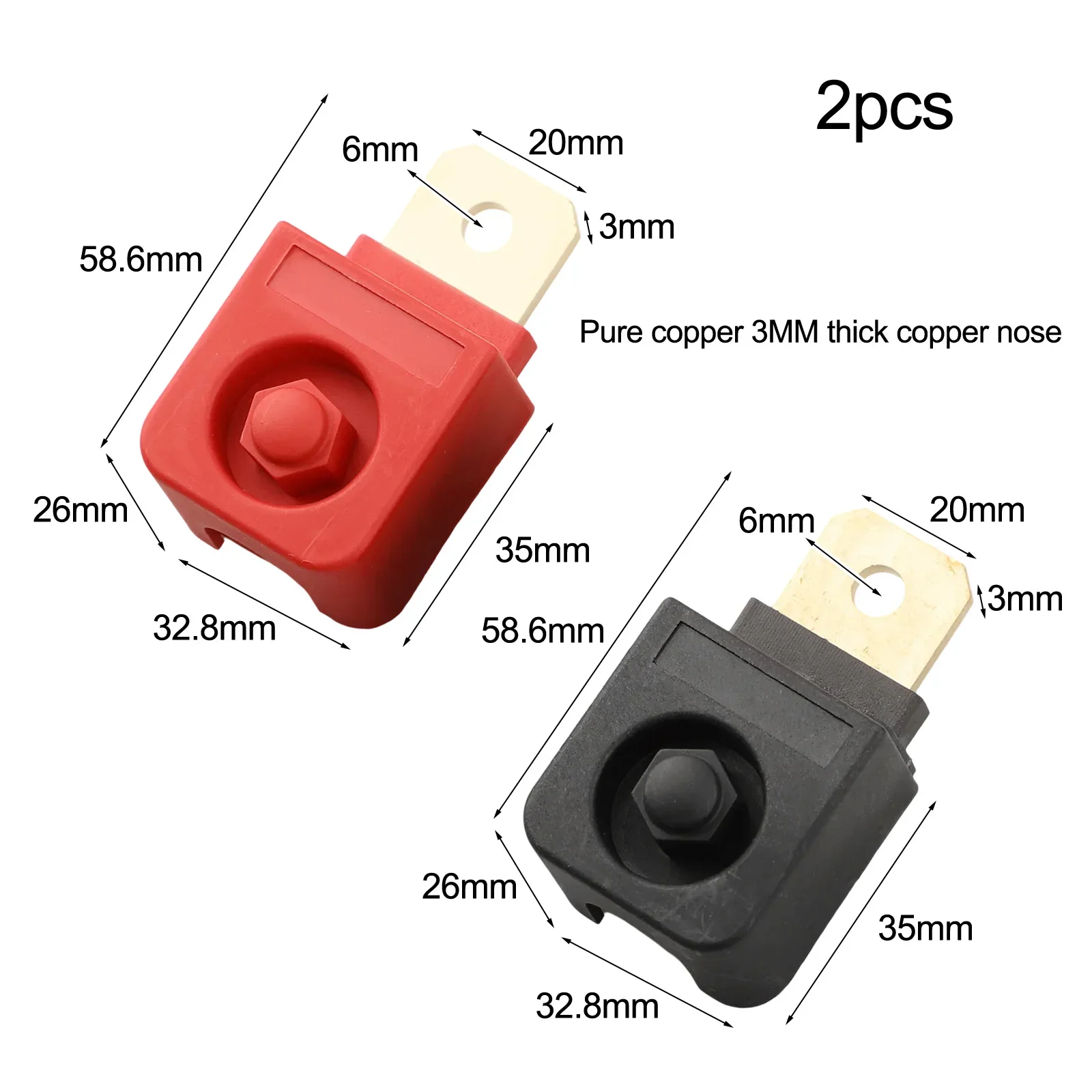 

For Electrical Maintenance Battery Binding Post 120A Terminal Block Flame-retardant Shell High Current 120A Oxidation Resistance