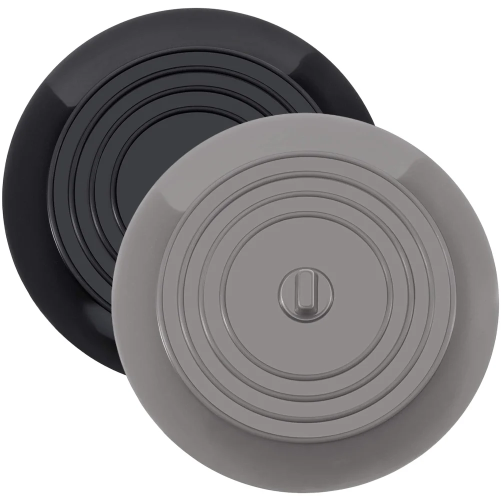 

2Pcs Bathroom Tub Stoppers Silicone Sink Plugs Drain Covers Easy Clean Kitchen Sink Accessories