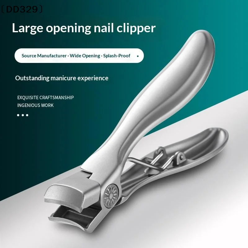 Stainless Steel Nail Clipper Splash-Proof Large Opening Nail Clipper Dead Skin Removal Nail Clipper Cuticle Trimmer〔DD329〕