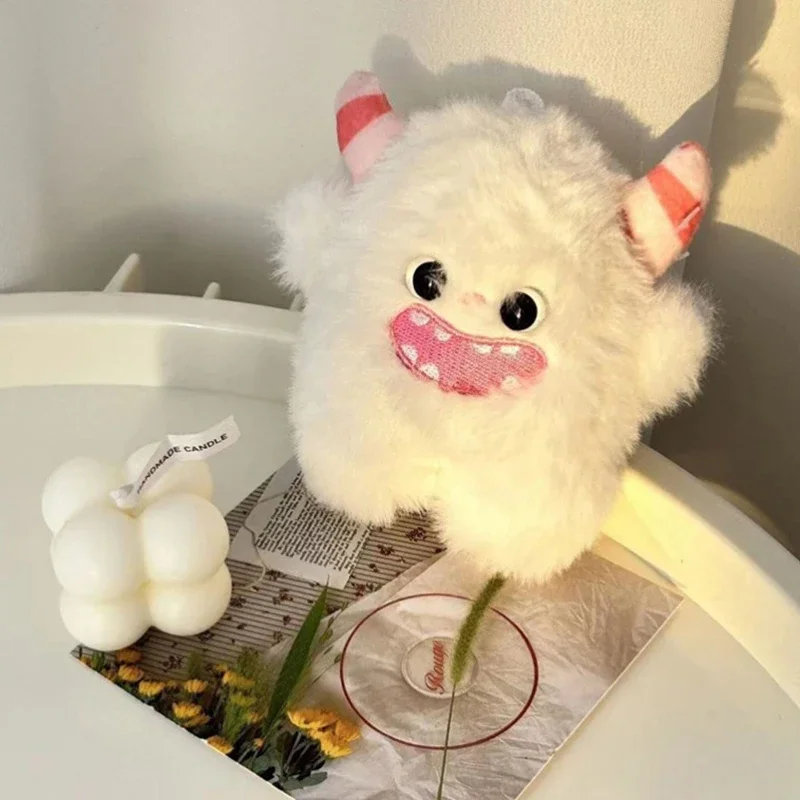 Plush Toys Kawaii Cute Rabbit Little Monster Doll Cartoon Children's Keychain Couple Backpack Stuffed Pendant Gifts Accessories