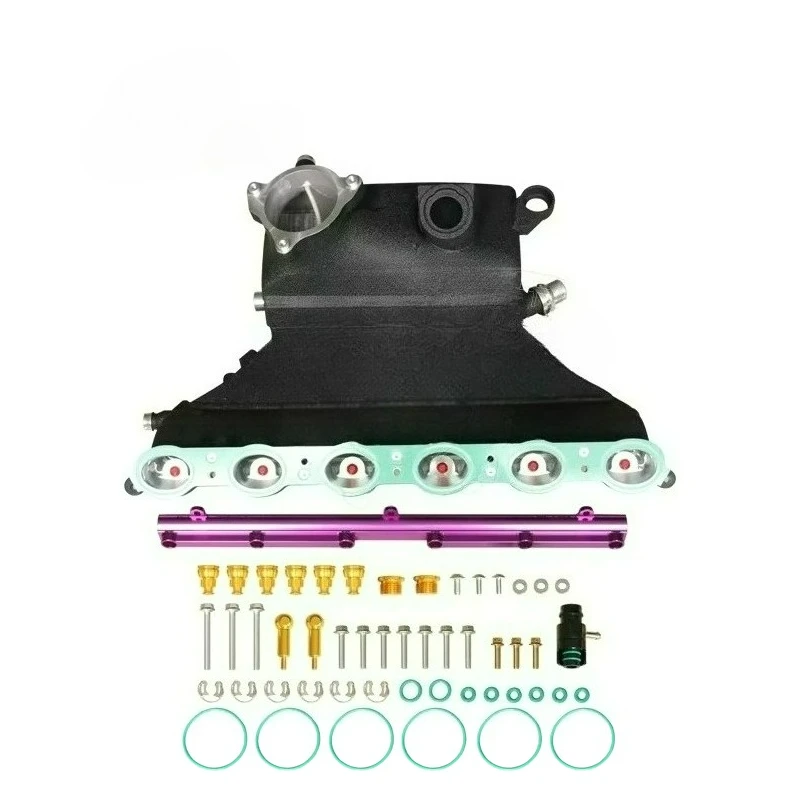 الألومنيوم CNC الخام الأسود مدخل المنوع تهمة برودة لسيارات BMW X3M X4M F97 F98 3.0T S58 2019 + #1