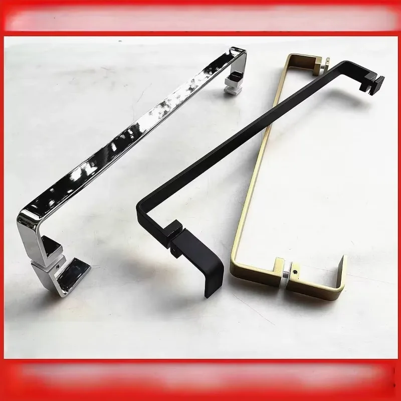 Minimal Full Solid Square Tube 304 Stainless Steel Pull Handle, Shower Glass Door