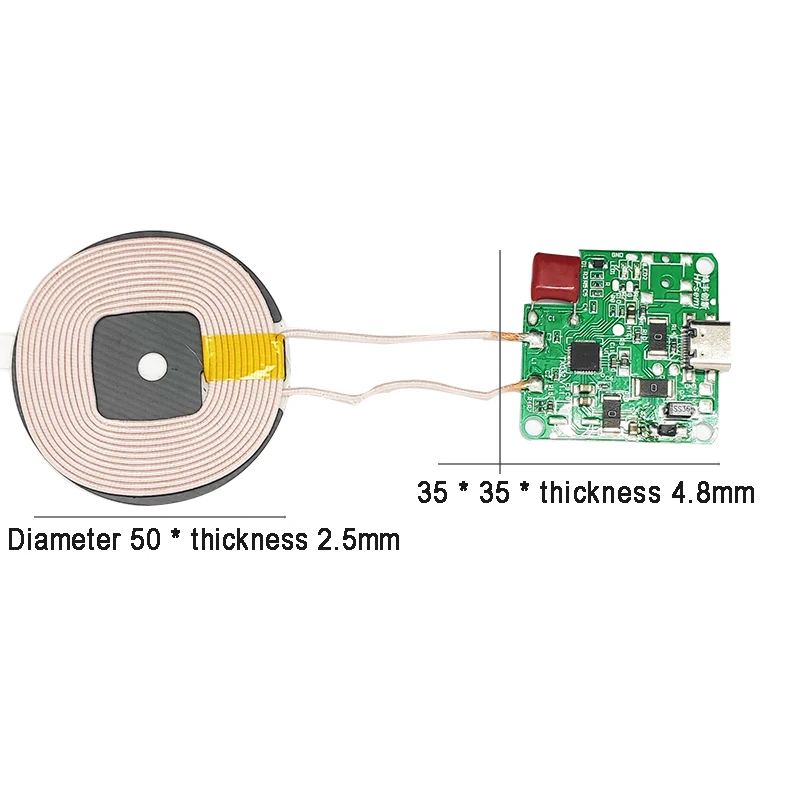 15W Wireless Charging Module Long Distance 10MM Transmitter Mobile Phone Charger Smart 12V Fast Charging Car Modification