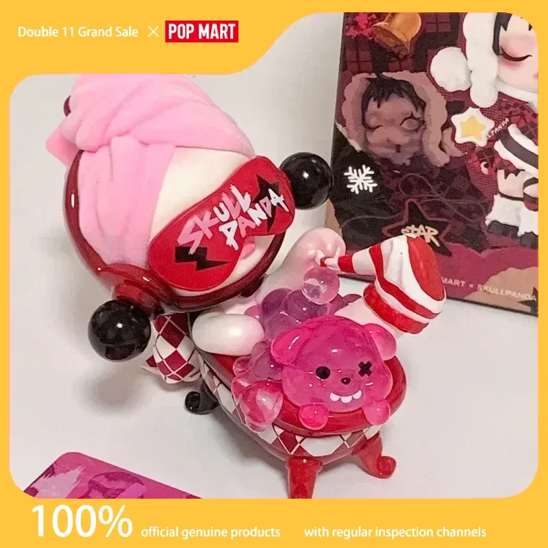

Genuine Popmart Skullpanda Wish Time'S Up Series Figurine Blind Box Cute Toy Gift Mysterious Box Figure Ornaments Trendy Toys