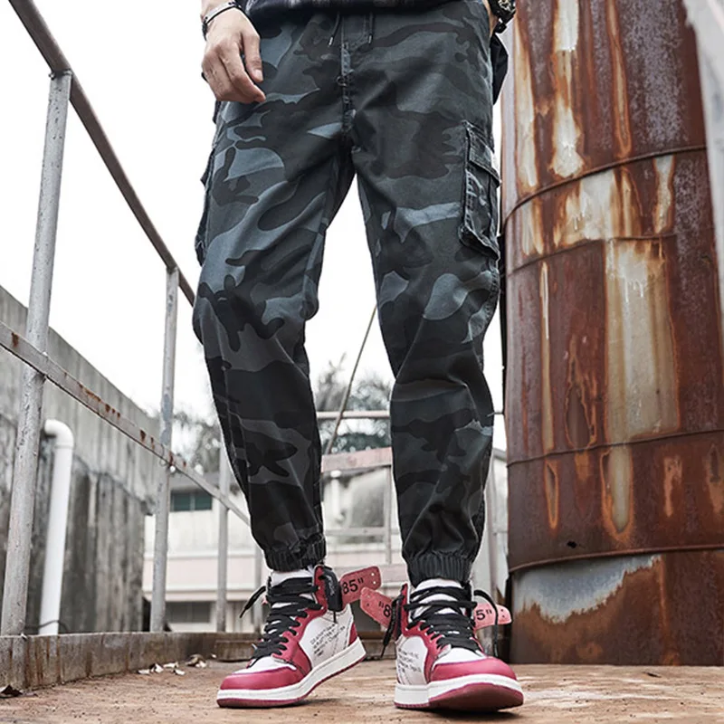 Camouflage Cargo Casual Pants Mens Oversize Sweatpants Streetwear Fashion Joggers Breathable 7XL Trousers Male Spodnie Meskie