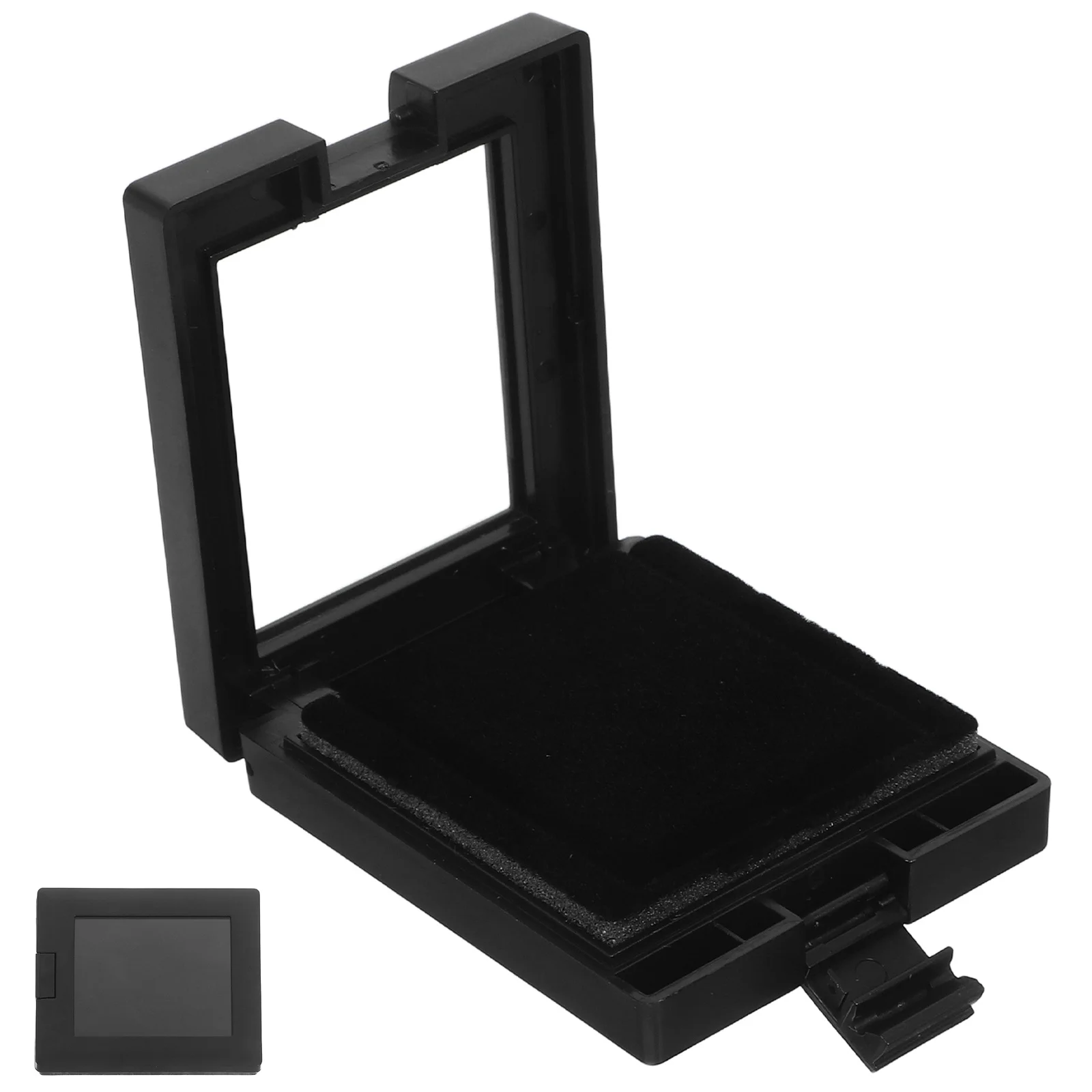 

Gems Display Case Small Clear Plastic Container Jewelry Organizer Square Individual Bare Stone Jars Necklace Accessories