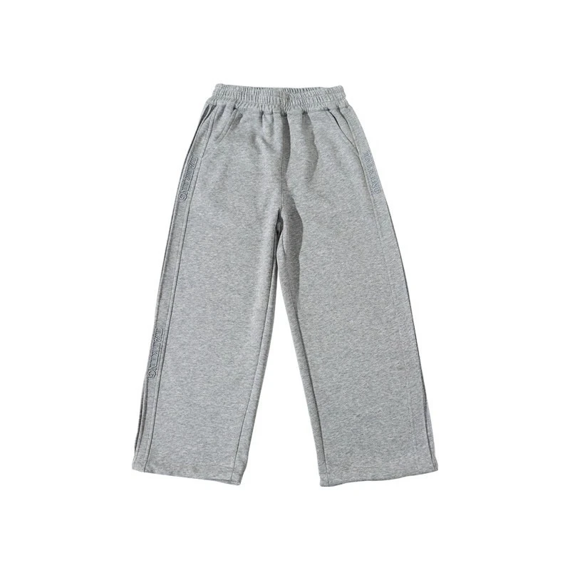 

2026 Boys‘ Loose Straight Sweatpants for Spring Autumn, Casual Wide Leg Joggers for Big Kids, Trendy Sporty Bottoms New Arrival