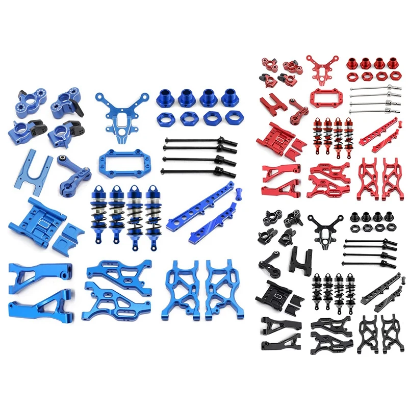 Suspension Arm Shock Absorber For Arrma 1/7 Infraction Limitless Felony 6S Accessories Parts Metal Upgrade Parts Kit ,Blue