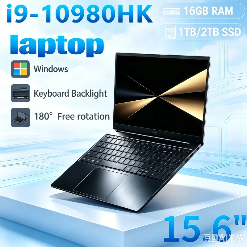 Intel Core i9 10980HK 15.6 Inch Portable Gaming Laptop 16GB/32GB DDR4 1TB SSD New Notebook PC For Daily Work & Game