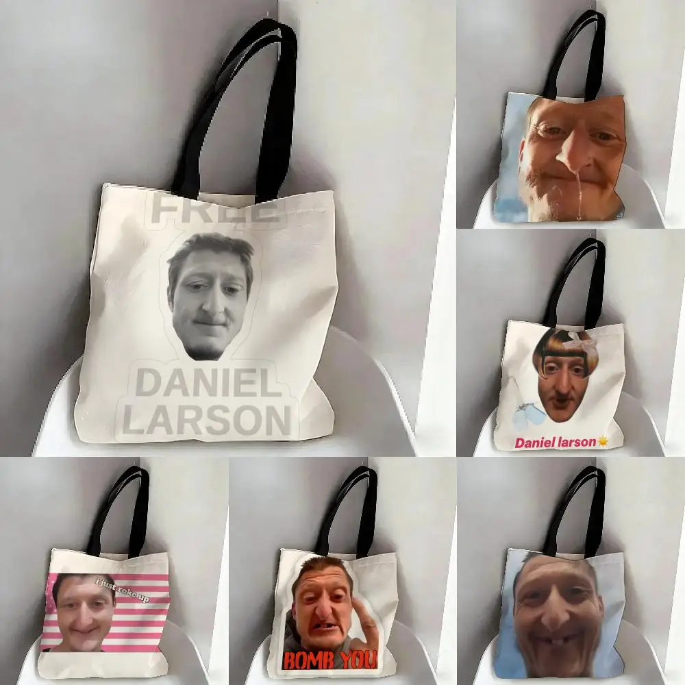 Funny MEME Music D-Daniel Larson Large Capacity Tote Bag Beautiful Decoration Stylish Shoulder Bag for Women