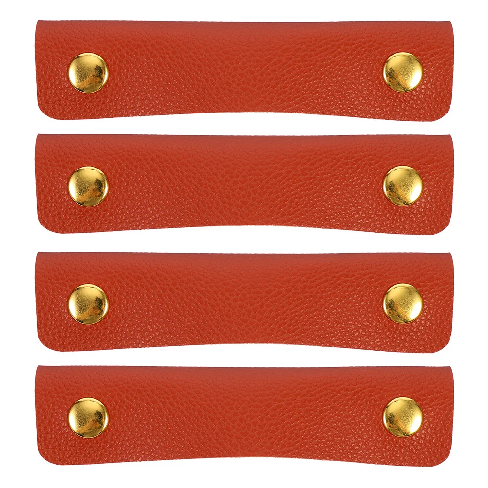 4 قطع من غطاء مقبض حقيبة القماش الخشن مادة البولي يوريثان حماية يد طويلة الأمد للحقائب الثقيلة المحمولة غطاء مقبض PU خفيف الوزن