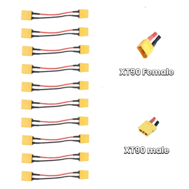 

Прочный тип 10 шт. XT90 удлинительный кабель «папа-мама» 14AWG силиконовый провод для RC Lipo батареи сильноточный автомобильный провод для лодки и самолета