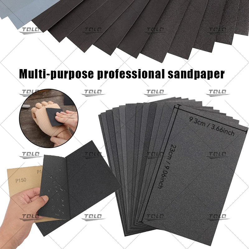 

10/20/50 PCS Sandpaper 60-5000 Grit Sand Paper Wet /Dry Sanding Paper Abrasive Tools For Woodworking Metal & Auto Body Polishing