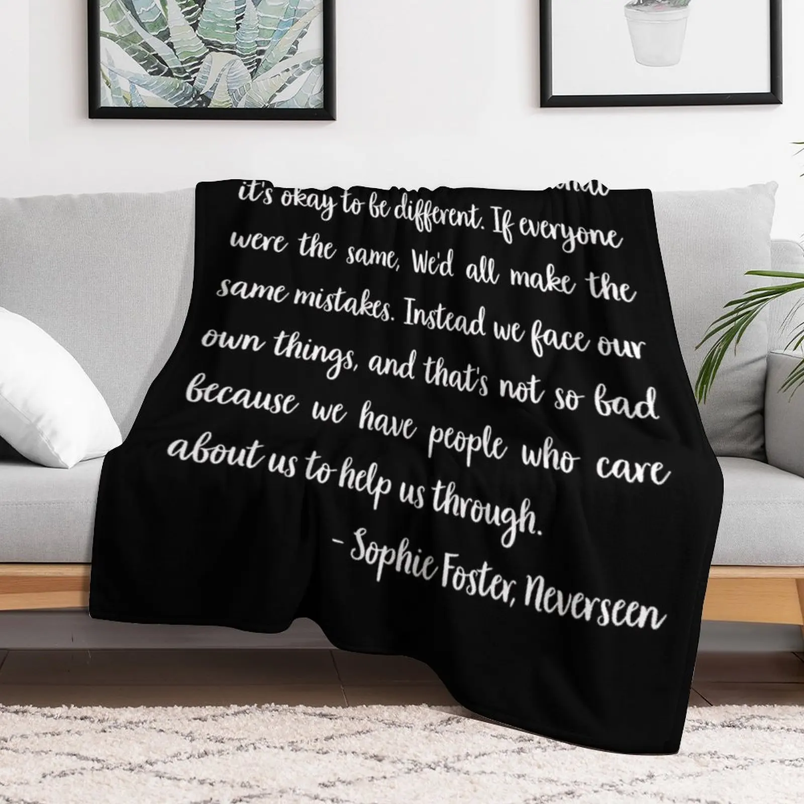 Sophie Foster Quote Throw Blanket Camping Beautifuls For Baby Blankets