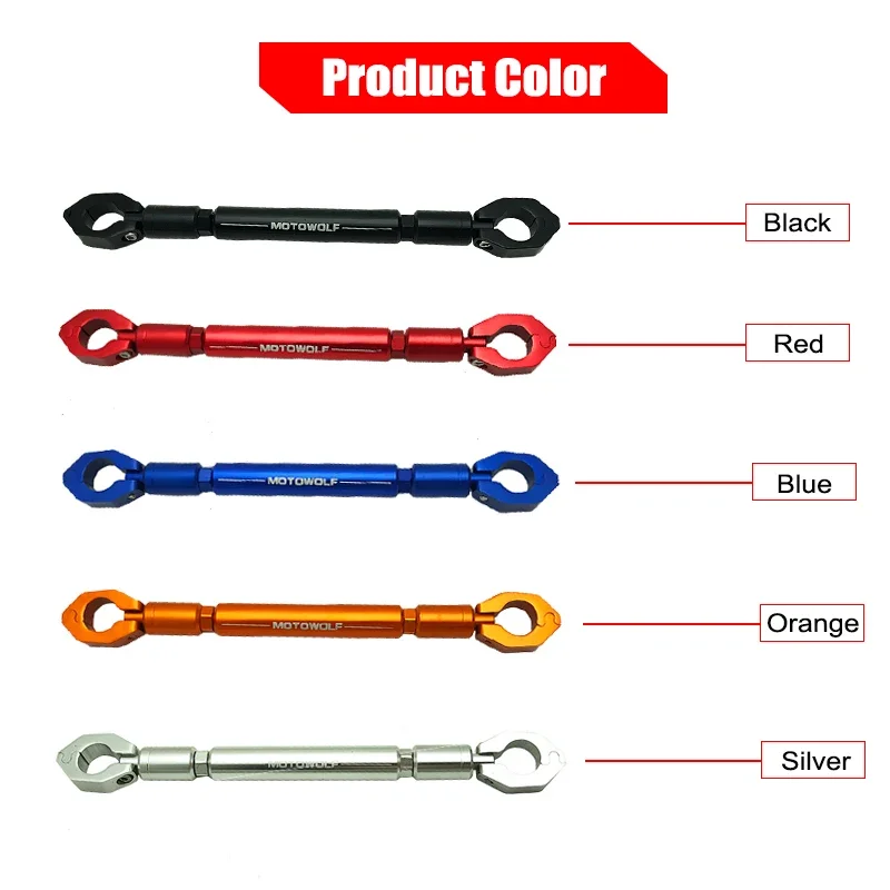 22mm 7/8\'\' Motorcycle Handlebar Aluminum Balance Bar Handle Bracket Cnc Reinforced Level Crossbar