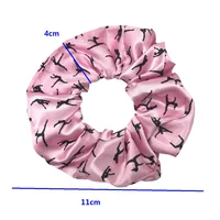 5Pcs/20pcs Gymnastics Dance Print Scrunchies Hair Tie High Elasticity Elastic Hair Band Ponytail Holder Women Hair Accessories - Image 3
