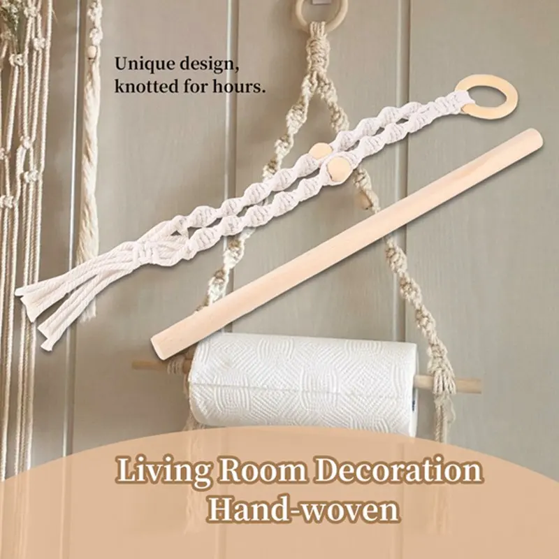 Nordic Wall Hanging Wooden Stick To Wear Bedroom Sitting Room Adornment To Braid By Hand Home Decor