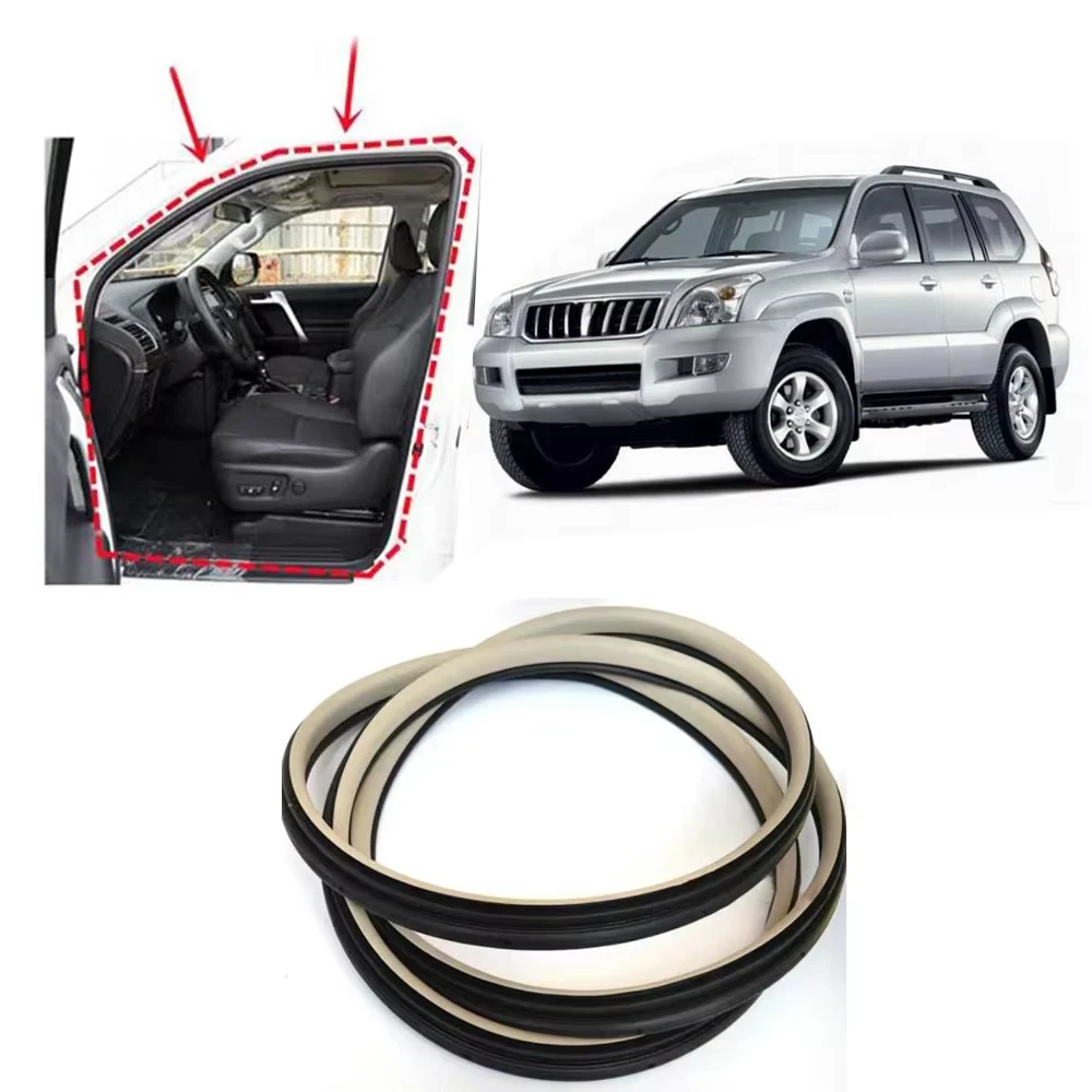 

1 Piece Door Rubber for LC120 Rain Seal Strip Weatherstrip for Door Frame Rubber for Land Cruiser Prado 120 LC120 2003-2009