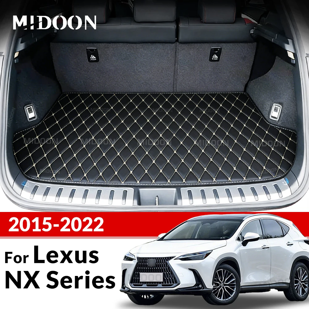 Car Trunk Mat for Lexus NX Series 200 200T NX300 NX300h 2015 2016 2017 2018-2022 Cargo Liner Carpet Interior Accessories Cover
