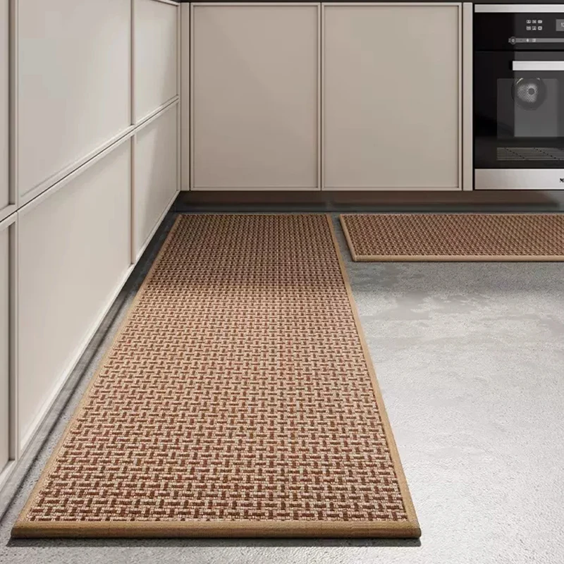 Anti-Fouling and Oil Resistant Kitchen Carpet, Household Long Strip Carpet, Anti Slip and Washable Floor Mat, New