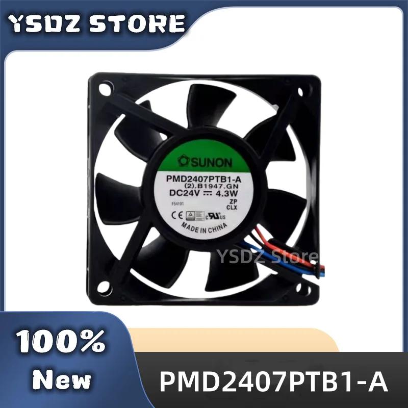 New Original PMD2407PTB1-A 2/3-wire DC24V 4.3W 70*70*20MM For SUNON Cooling fan Fast Shipping